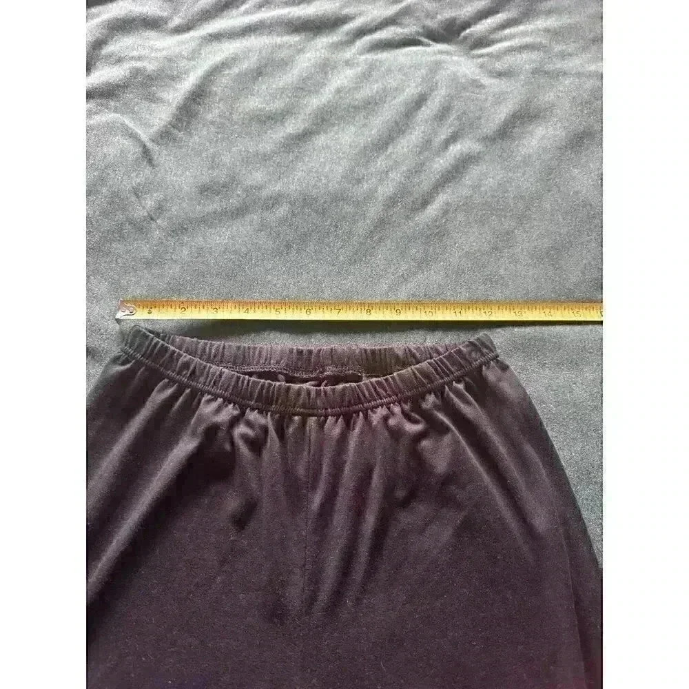 Basic black legging size large soft stretch classic capsule wardrobe staple item - Picture 5 of 9
